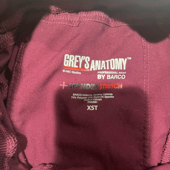 Burgundy Scrubs - Picture 2 of 2